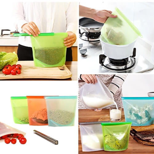 Reusable silicone vacuum seal bags new arrivals